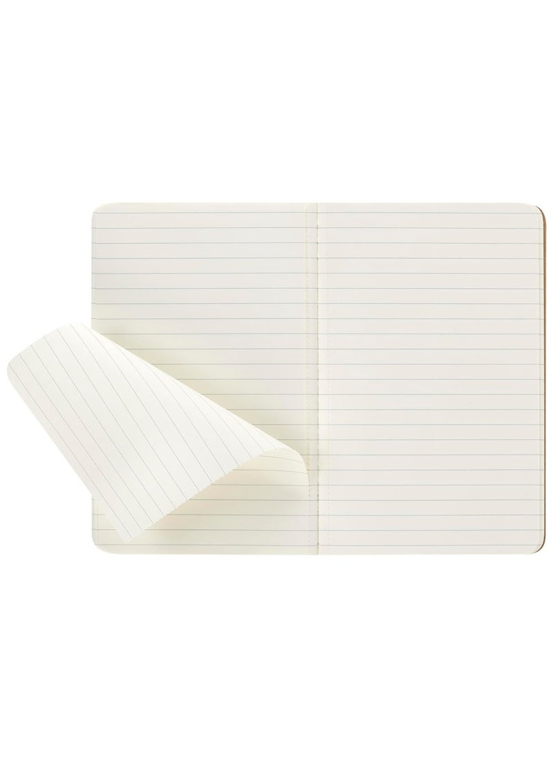 MOLESKINE - 3-Piece Pocket Size Ruled Cahier Notebooks 9x14cm Size Kraft Brown - Image 1