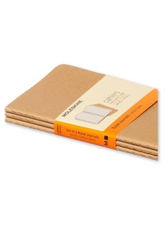 MOLESKINE 3-Piece Pocket Size Ruled Cahier Notebooks 9x14cm Size Kraft Brown  - Image 5