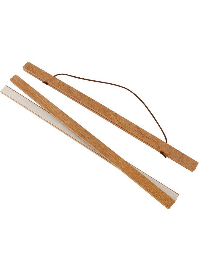 Artmag Magnetic Poster Hanger Frame, 16x24 16x22 16x20 Light Wood Wooden Magnet Canvas Artwork Print Poster Hangers Frames Hanging Kit (Teak Wood, 16") - Image 3