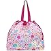BrainyBees Extra Large Mesh Beach Bag with Drawstring Lightweight Foldable Sand Toy Bag for Beach Travel Essentials Seashell Rose Red - Image 3
