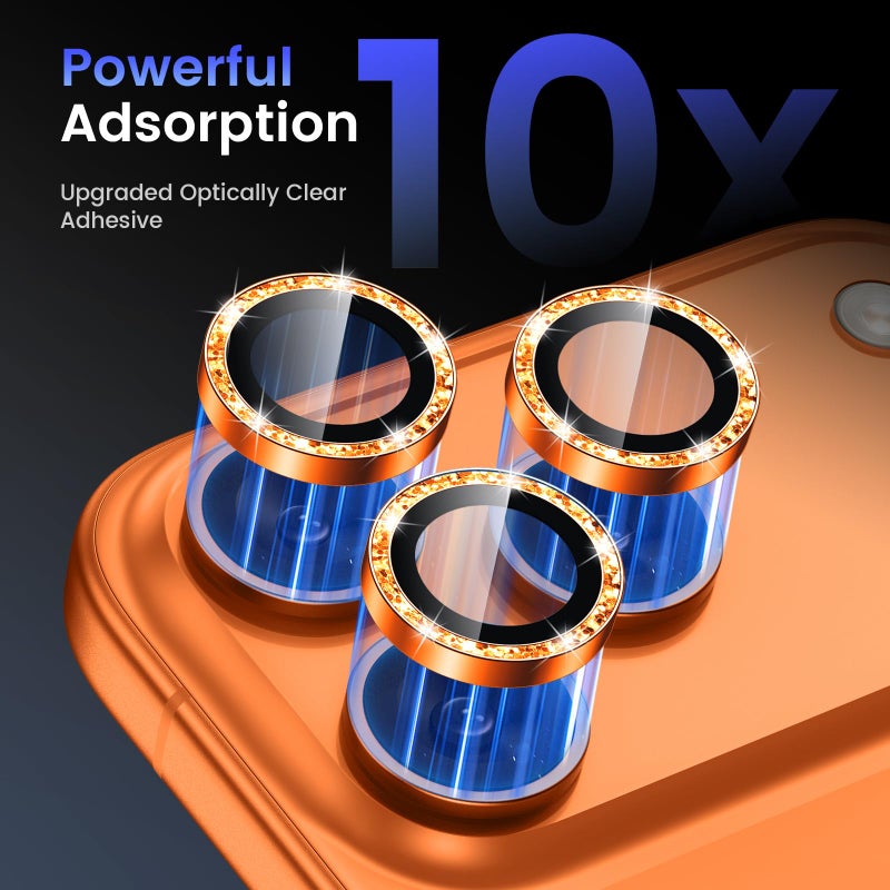 Tensea Camera Lens Protector Compatible for iPhone 17 Pro Max/17 Pro, Metal Aluminum Alloy Tempered Glass Cover Camera Screen Protector Accessories, Case Friendly - Image 4