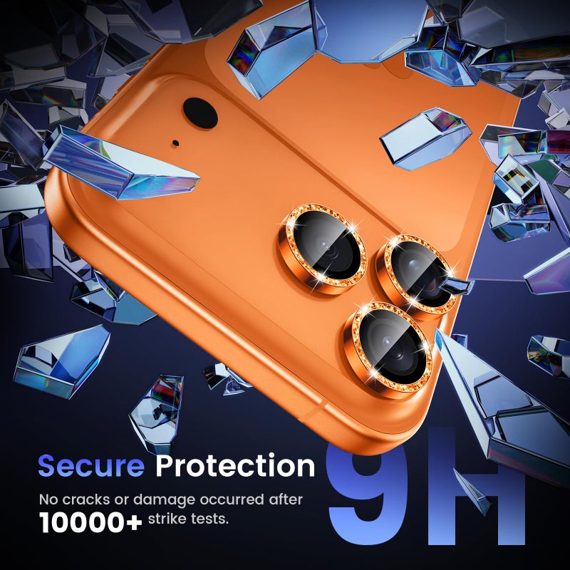 Tensea Camera Lens Protector Compatible for iPhone 17 Pro Max/17 Pro, Metal Aluminum Alloy Tempered Glass Cover Camera Screen Protector Accessories, Case Friendly - Image 5