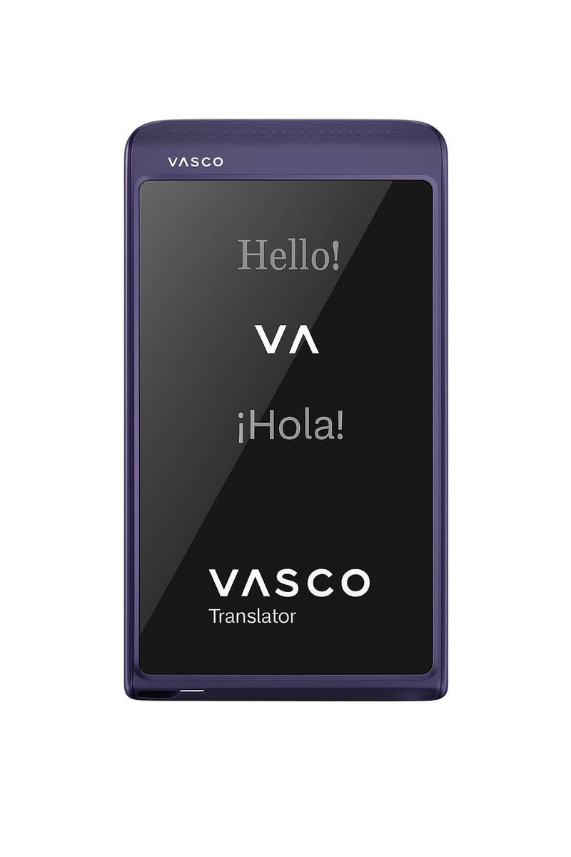 Vasco Electronics Vasco Translator Q1 | AI Voice Cloning Language Translator Device | 113 Languages | Free Lifetime Internet in Nearly 200 Countries | Mystic Plum - Image 1