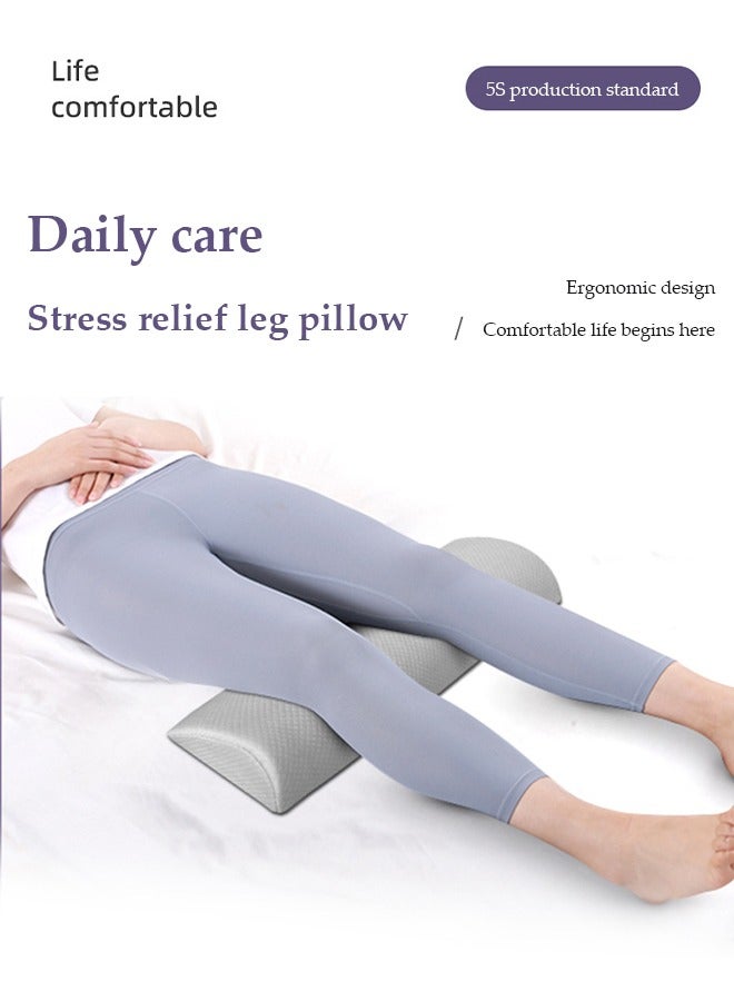 DUNISO Foot Rest Under Desk, high rebound sponge leg pillows, ergonomic knee pillows, removable and washable, suitable for offices, leisure, cars, airplanes, 58 * 36.5 * 5cm,grey  - Image 2