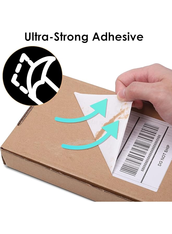 erorex Roll Stickers For Direct Thermal Printing Suitable Stickers For Shipping Parcels Mail Barcode Shipping Address Stickers Compatible With Most Types Of Printers Size 25 - Image 5