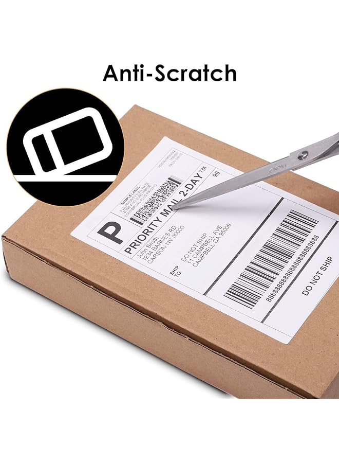 erorex Roll Stickers For Direct Thermal Printing Suitable Stickers For Shipping Parcels Mail Barcode Shipping Address Stickers Compatible With Most Types Of Printers Size 25 - Image 4