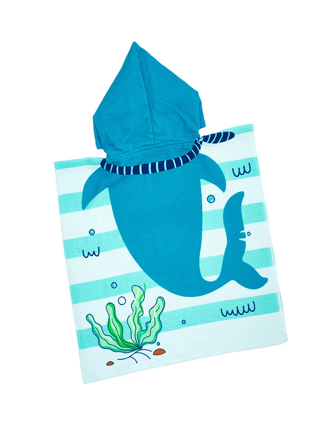 babyqlo Shark Design Kids Hooded Bath Towel