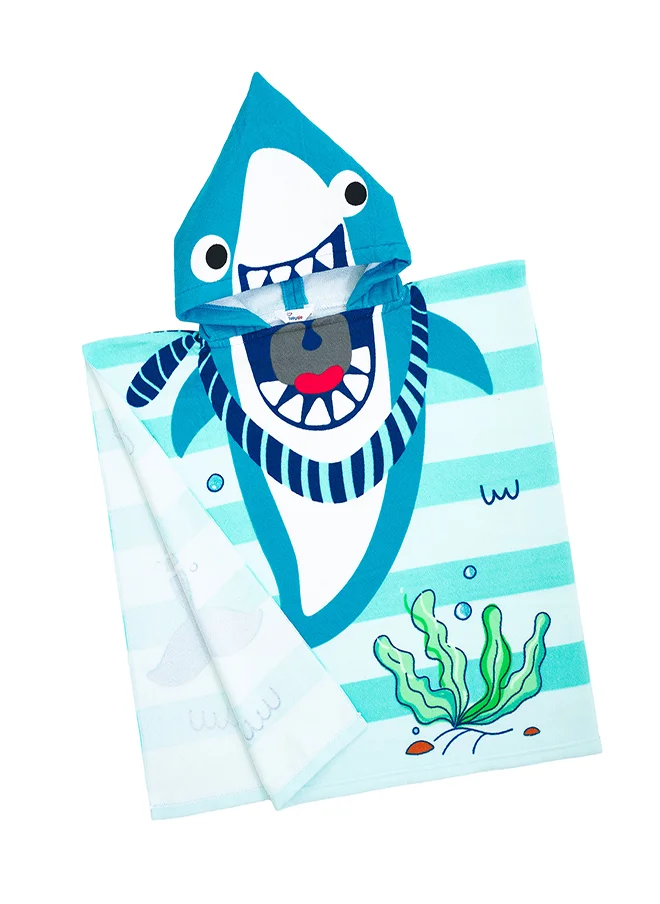 بيبي كلو Shark Design Kids Hooded Bath Towel