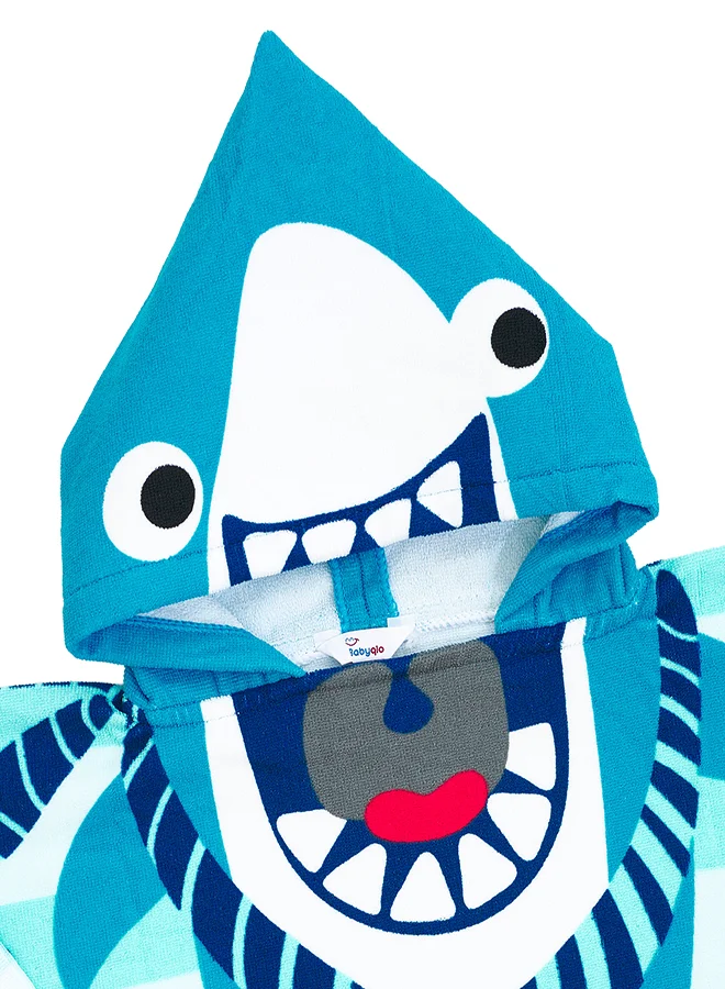 babyqlo Shark Design Kids Hooded Bath Towel