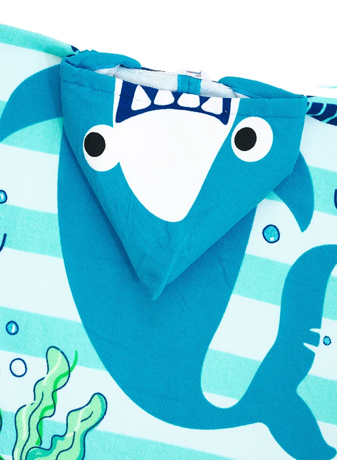 babyqlo Shark Design Kids Hooded Bath Towel