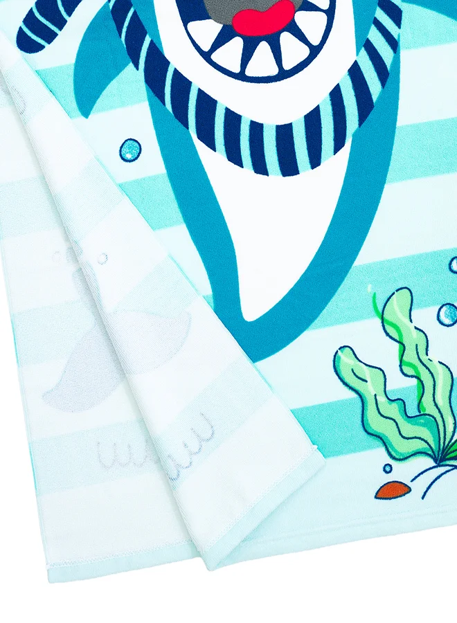babyqlo Shark Design Kids Hooded Bath Towel