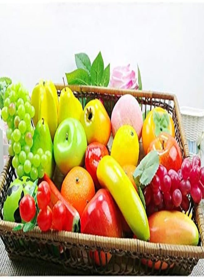 AKDC Ximrui Artificial Apple Fake Fruit Home Decoration Simulation Orange Ornament Craft Food Photography Props Lemon  - Image 5