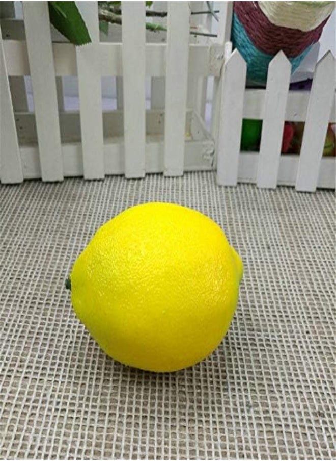 AKDC Ximrui Artificial Apple Fake Fruit Home Decoration Simulation Orange Ornament Craft Food Photography Props Lemon  - Image 2