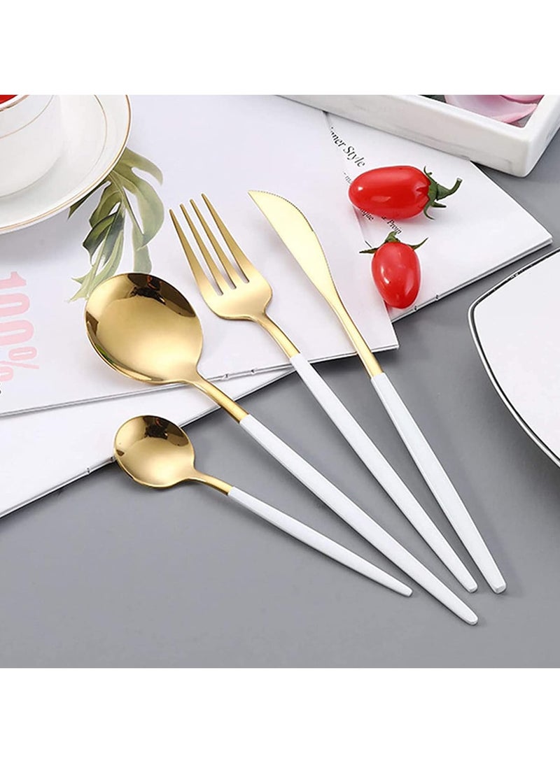 general Cutlery Sets, 30 Piece Cutlery Sets, Multifunctional Cutlery, Stainless Steel Cutlery Sets, Knife and Fork Sets, Cutlery Utensils, Home Travelling Party Cutlery - Image 5