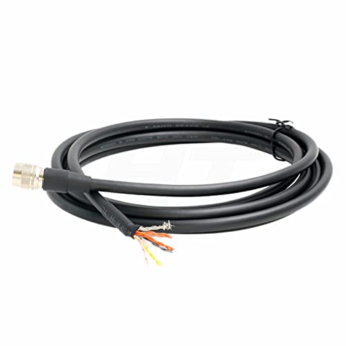 HangTon Hirose 12 Pin Male HR10A-10P-12P to Open End Flying Cable Bare Wire for Sony Hitachi Camera Remote Control, B4 ENG Lens Extension, Amira and Alexa Mini PL Lens Mount Steel (1 m) - Image 4