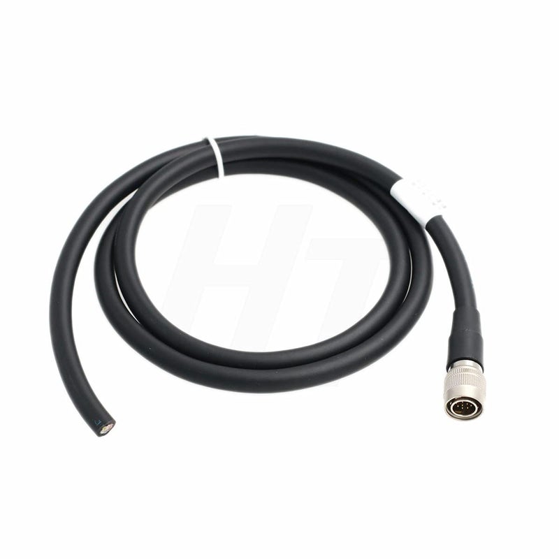 HangTon Hirose 12 Pin Male HR10A-10P-12P to Open End Flying Cable Bare Wire for Sony Hitachi Camera Remote Control, B4 ENG Lens Extension, Amira and Alexa Mini PL Lens Mount Steel (1 m) - Image 5