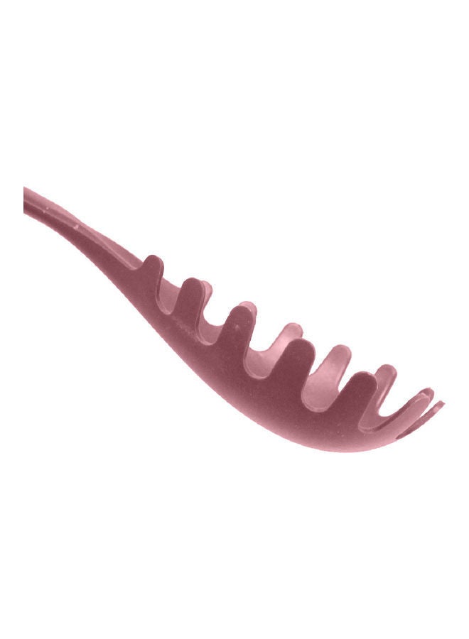 NIBEMINENT Silicon Slotted Serving Spoon Pink 35cm - Image 2