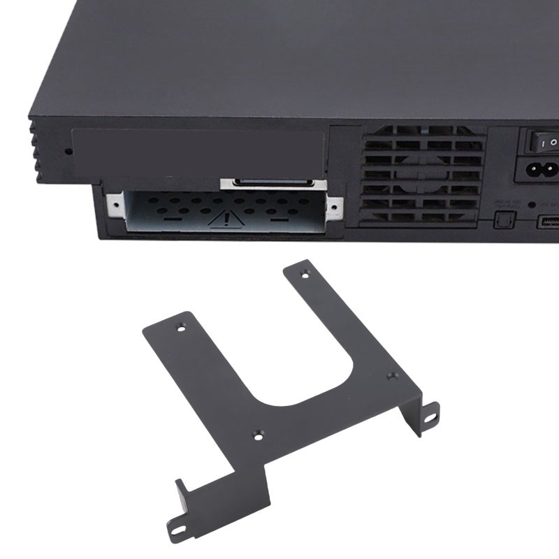 مقوس محرك الأقراص الصلبة لجهاز PS2: مصنوع من مادة ABS سوداء مقاس 2.5 بوصة - مقوس تركيب SSD متوافق مع SATA و IDE من السهل والسرعة التركيب لجهاز PS2 أنواع SCPH 30000 و SCPH 50000 - Image 1