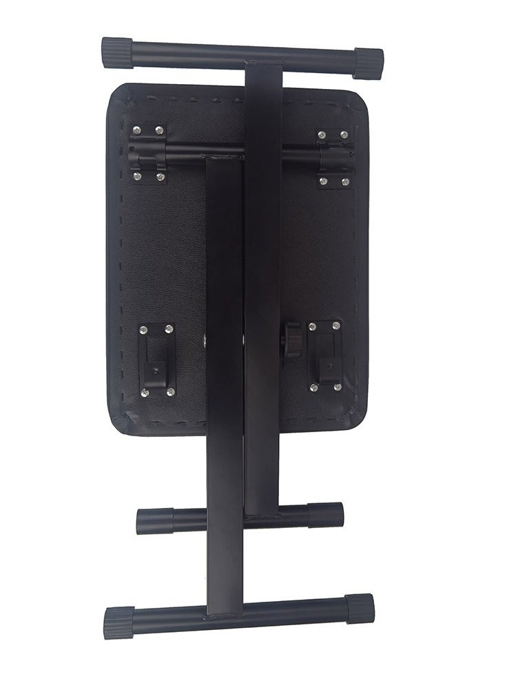 Mike Music - Piano Bench Piano Stool, Upgraded Keyboard Bench Easy to Adjust, Comfortable Thickened Padded Piano Seat Adjustable Piano Bench Strong Foldable Portable Keyboard Stool - Image 1