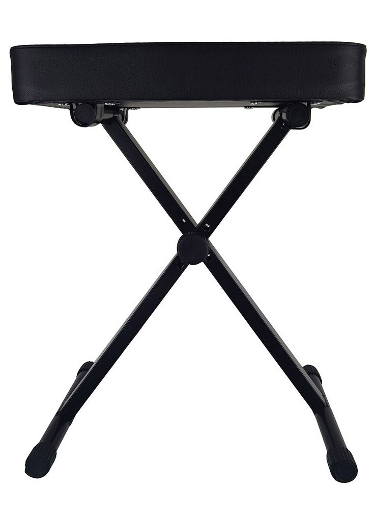 Mike Music - Piano Bench Piano Stool, Upgraded Keyboard Bench Easy to Adjust, Comfortable Thickened Padded Piano Seat Adjustable Piano Bench Strong Foldable Portable Keyboard Stool - Image 1