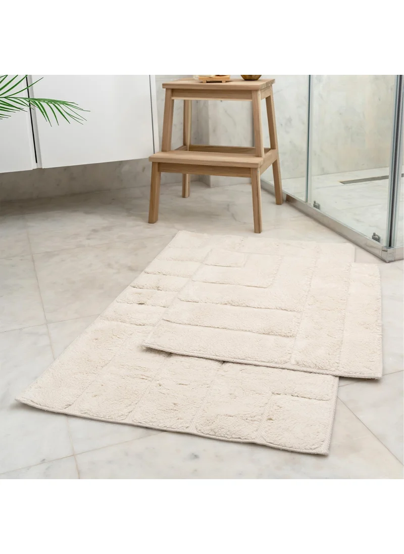 Soley | Aurora | Cotton 2-Piece Bathroom Rug Set