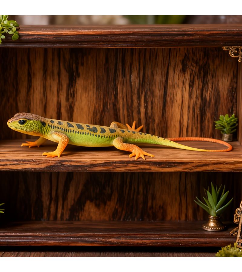 2pcs Green Realistic Lizard Toys Halloween Cat Dog Pet Ornament Holiday Gift - Image 4