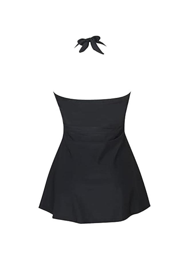 Generic - Women's Plus Size Swimsuit One Piece Swim Dress with Skirt Tummy Control Swimwear - Image 1