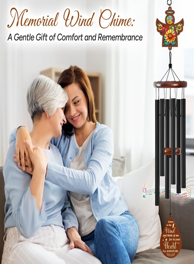FLAGWIX Sympathy Gifts for Loss of Loved One - Large Outdoor Wind Chimes for Outside 32 in - Memorial Wind Chimes for Loss of Loved One, Bereavement Gift Ideas, Memorial Gifts for Loss of Mom - Image 2