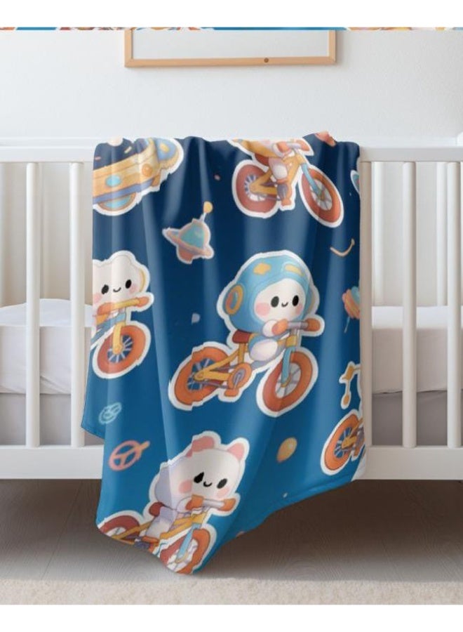 general Baby and children's cartoon flannel thin blanket (warm and comfortable, suitable for sleep, game use) 70cm*100cm - Image 5