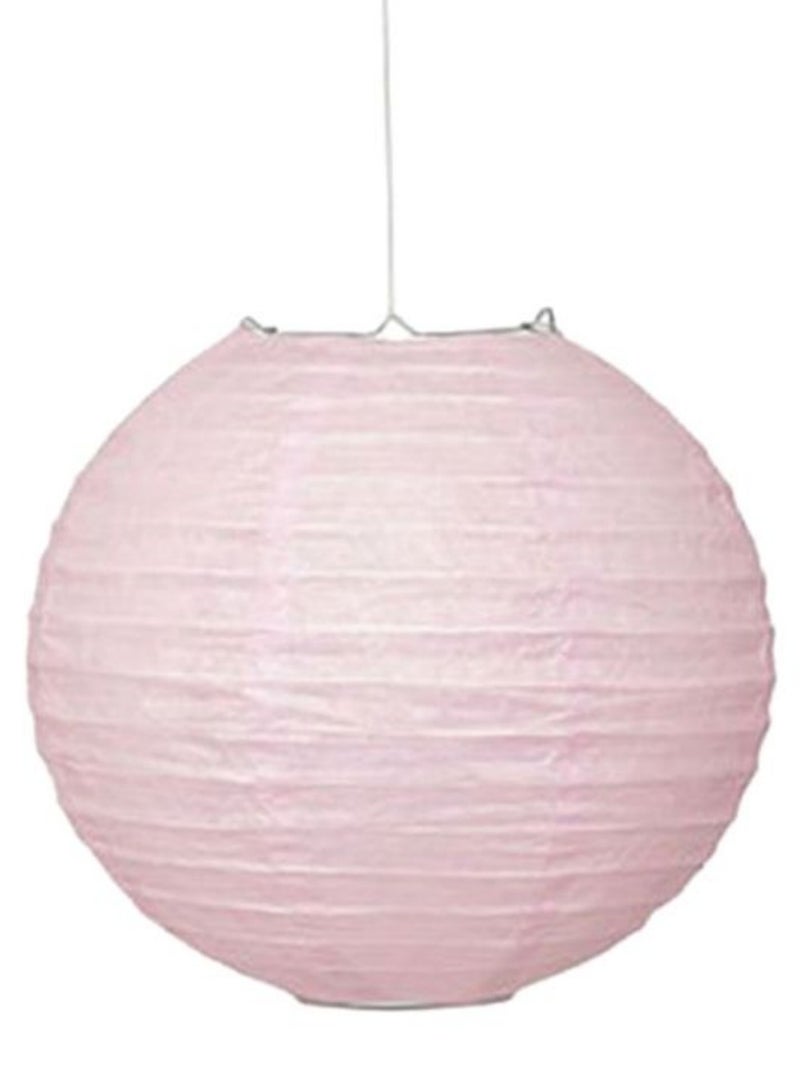 Pink Paper Lanterns, of Chinese Round Paper Hanging Decorations Ball Lanterns Lamps for Home Decorations, Birthday Wedding Parties, and Festival Decoration,Size 10 inch - Image 3