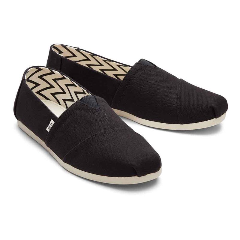 TOMS Men's Alpargata Casual Slip-Ons, Black, 42 EU - Image 2
