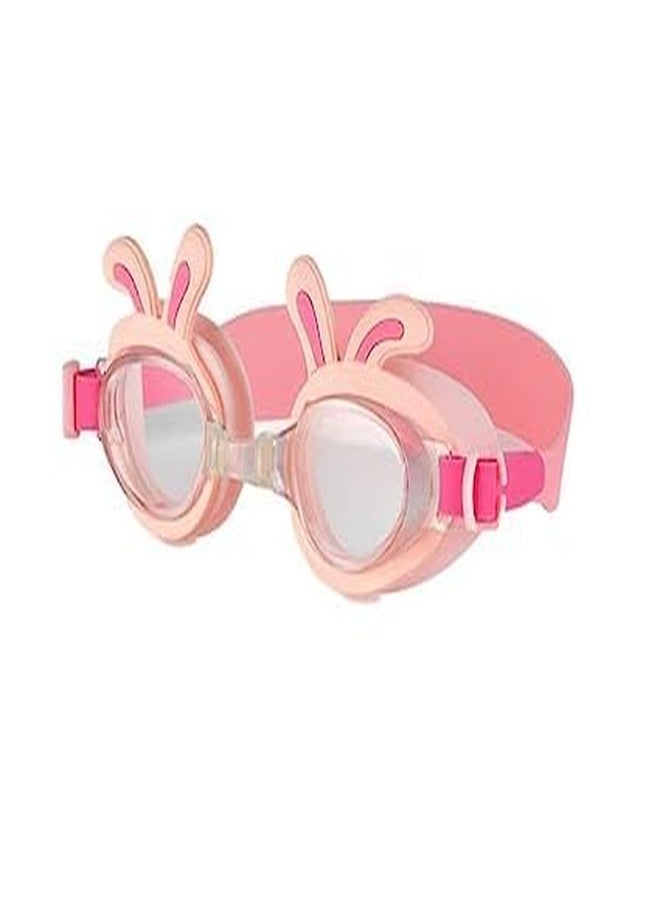 LIL PLANET Swimming Cap with Swim Goggles and Storage Bag for Kids (Combo) (Age 3-12), Silicone Waterproof Swimming and Bathing Caps for Long and Short Hair Girls Boys (Pink) - Image 4