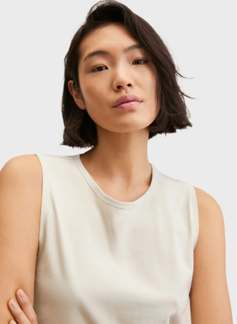 MANGO Tie Detail Bodycon Dress