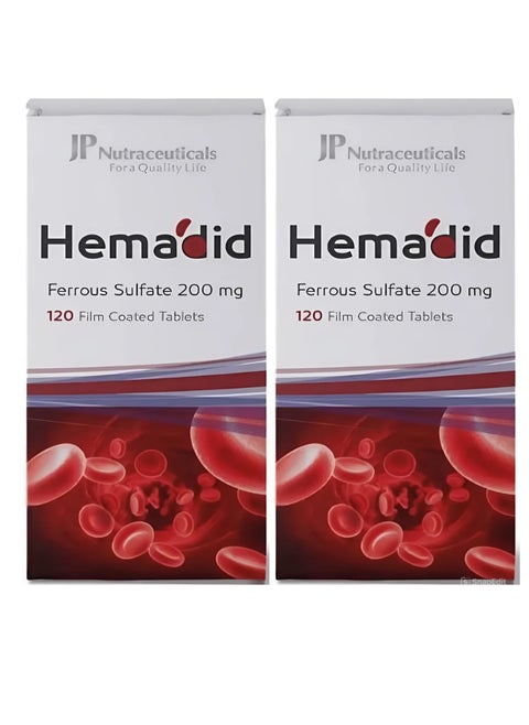 Pack Of 2 JP Hemadid 200 Mg 120 Tablets
