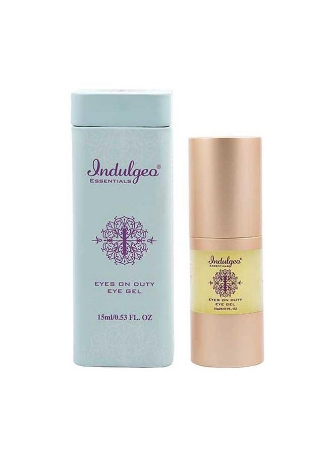Indulgeo ESSENTIALS - Organic Eyes On Duty Eye Gel For Hydrates & Brighten Under Eyes Reduces Puffiness Dark Circles Removal Of Wrinkles & Fine Lines For Women & Men 15Ml - Image 1