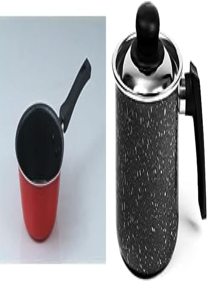 Truval conic casserole 16 + Granite - size 14 - black