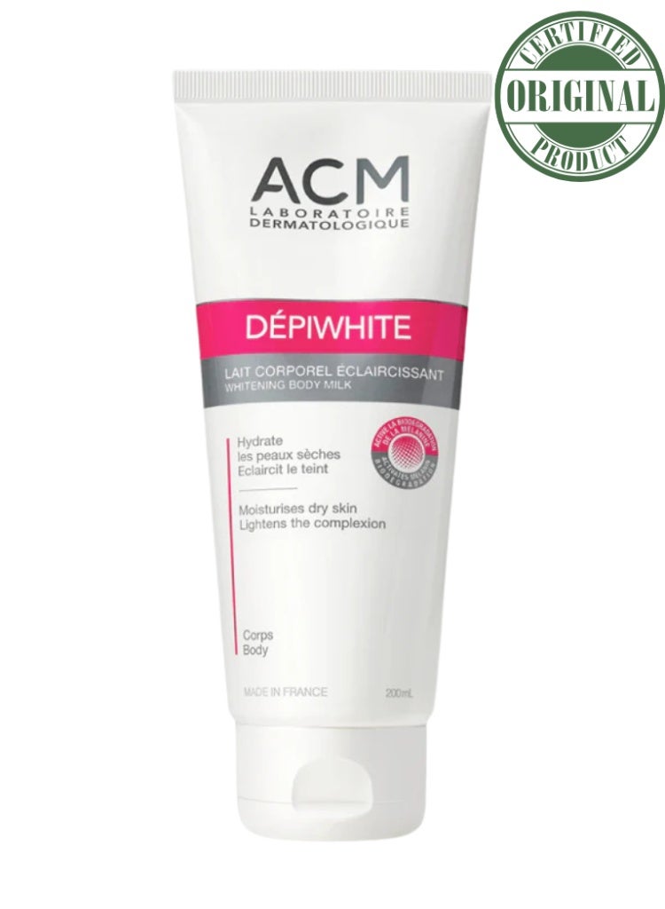 اكم لابرتوري ديرماتولوجيك إيه سي إم ديبيوايت لوشن للجسم 200 مل – ترطيب وتفتيح للبقع الداكنة وتوحيد لون البشرة ومنح إشراقة صحية - Image 1