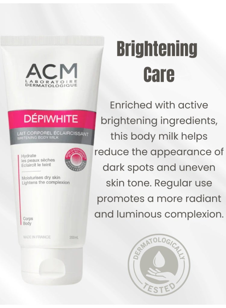 اكم لابرتوري ديرماتولوجيك إيه سي إم ديبيوايت لوشن للجسم 200 مل – ترطيب وتفتيح للبقع الداكنة وتوحيد لون البشرة ومنح إشراقة صحية - Image 4