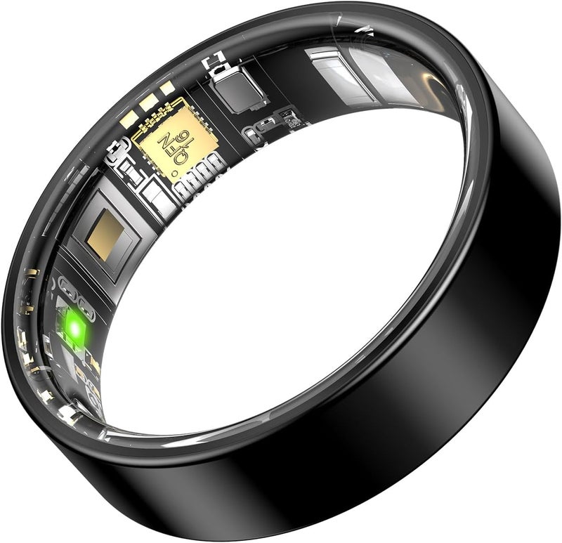 حلقة للرجال والنساء مراقبة النوم تتبع الصحة واللياقة البدنية لا اشتراك في التطبيق 7+ أنشطة متوفرة 7+ أيام عمر البطارية Android و iOS متوافق - Image 1