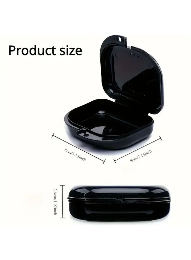 Purple 12 Pieces Portable Denture Case With Ventilation Holes - Image 4