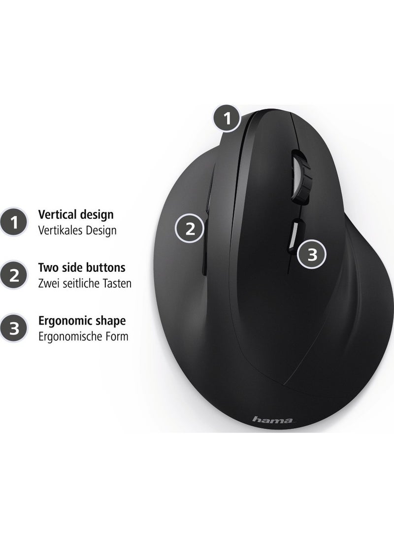 هاما Hama 182699 Vertical, Ergonomic "EMW-500" Wireless Mouse, 6 Buttons - Image 4