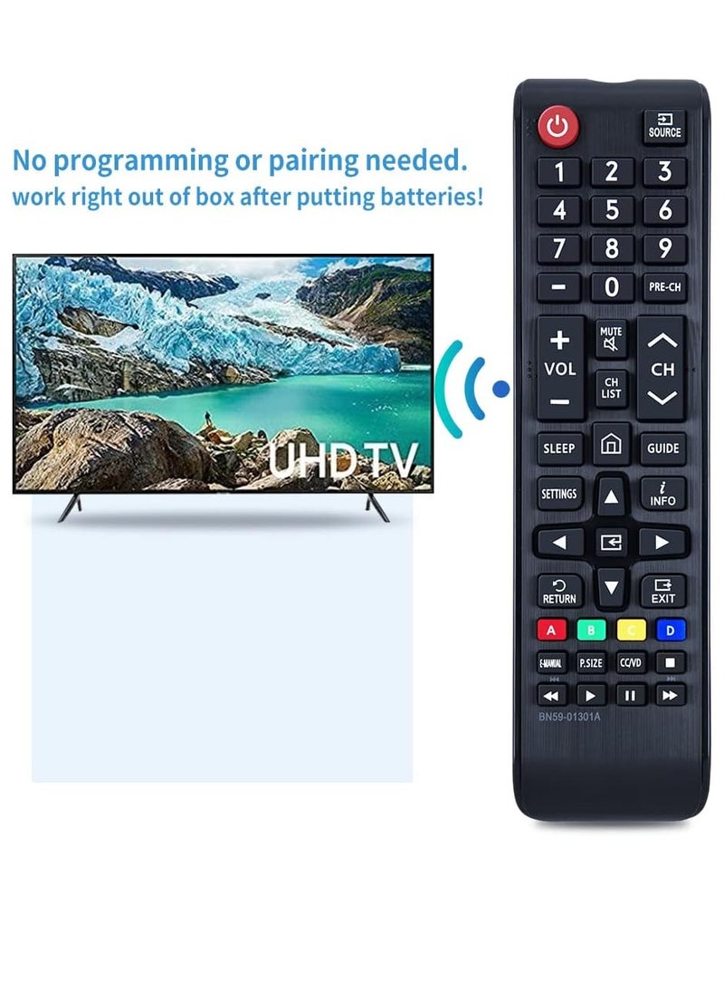 ELTRAZONE - Replacement Remote Control BN59-01301A Compatible for Samsung TV UN32N5300 UN40NU7100 UN43NU6900 UN43NU7100 UN50NU6900 UN50NU7100 UN55NU6900 UN55NU7100 UN55NU7100 UN55NU7777 300 300 58NU7100 UN65NU6900 with battery - Image 1