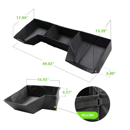Liizoo Under Seat Storage Truck Tool Box Compatible with Dodge Ram 1500 Crew Cab 2019-2024, Foldable Underseat Organizer for Dodge Ram 1500 Crew Cab Accessories, for New Body Style,Not for Quad Cab - Image 4