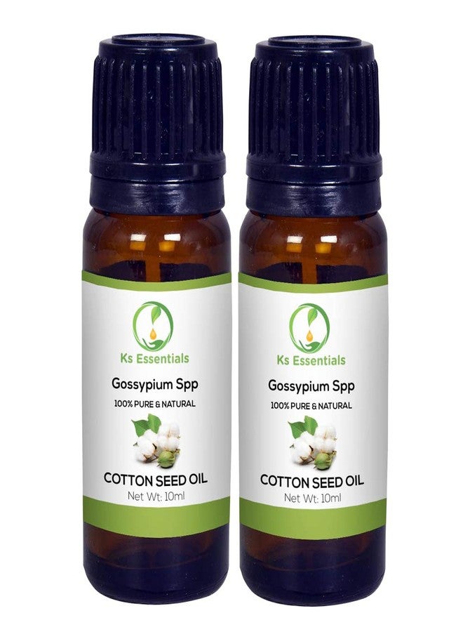 Ks Essentials 100% Pure Cotton Seed Oil (Gossypium Spp) (PACK OF 2-10 ML) - Image 2