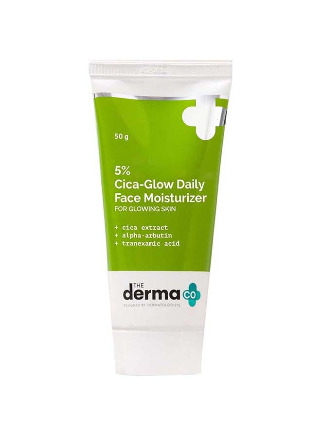 THE derma Co 5% Cica-Glow Daily Face Moisturizer  - Image 1
