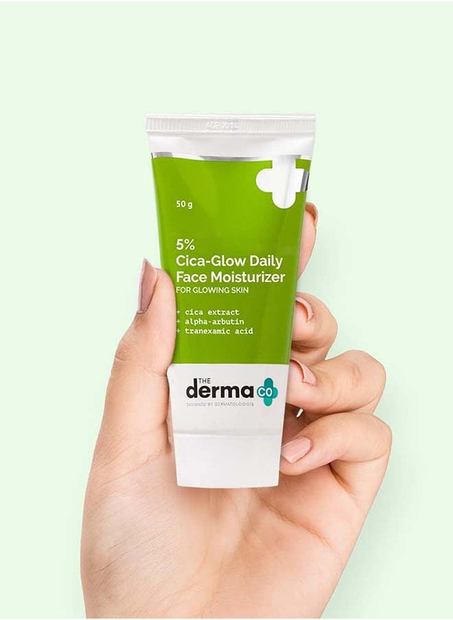 THE derma Co 5% Cica-Glow Daily Face Moisturizer  - Image 5