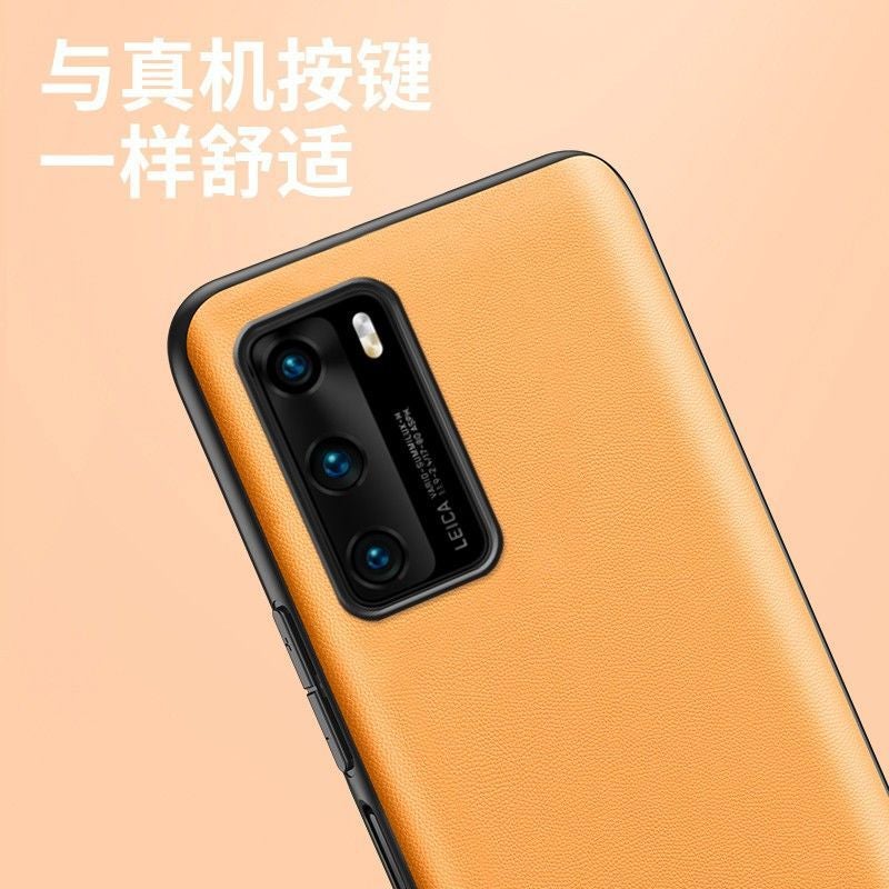 جيل مناسب لحافظة هاتف هواوي p40 جلدية بسيطة غطاء واقي p40 pro مقاوم للصدمات حواف كاملة - Image 5