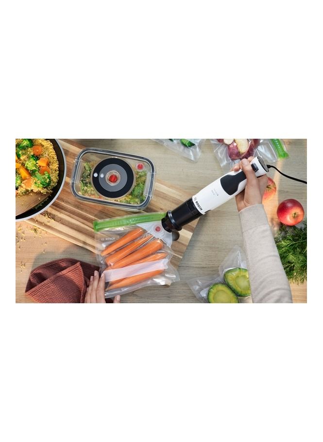 BOSCH Series 4, Hand blender, ErgoMaster, 800 W, White, Black grey MSM4W420 multicolour - Image 4