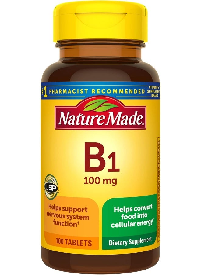 Nature Made Vitamin B1 100mg Tablets - Image 1