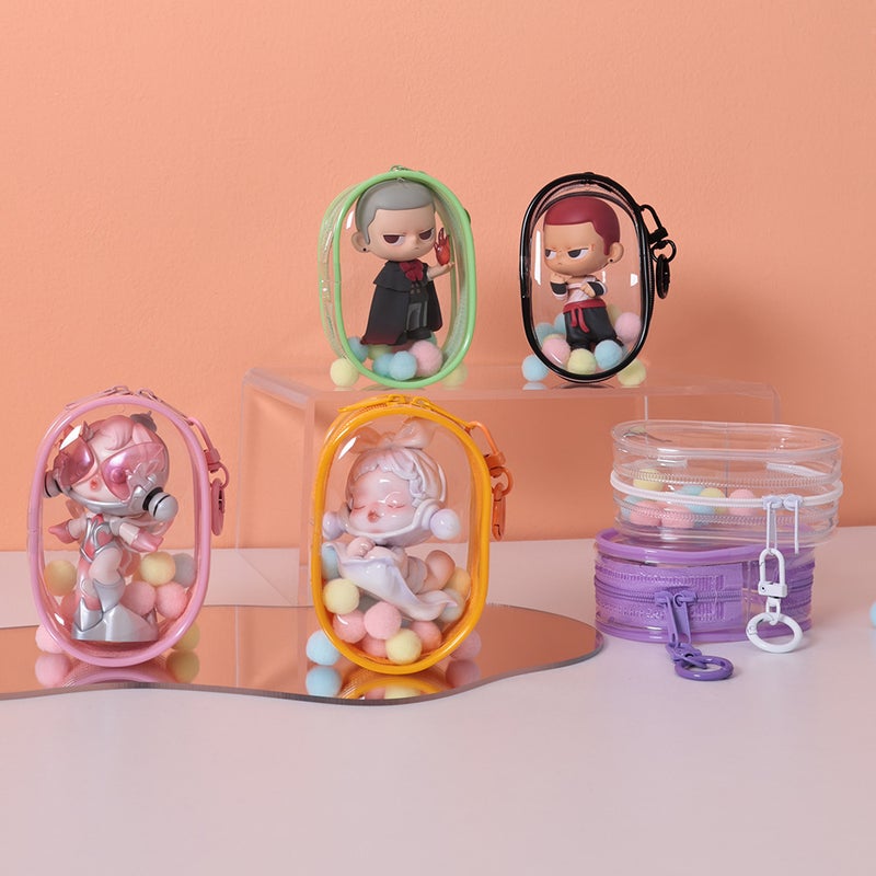 10Cm Doll Stroller Bag Pvc High-Transparency Three-Dimensional Doll Display Bag Enclosed Transparent Blind Box Display Storage Bag - Image 2